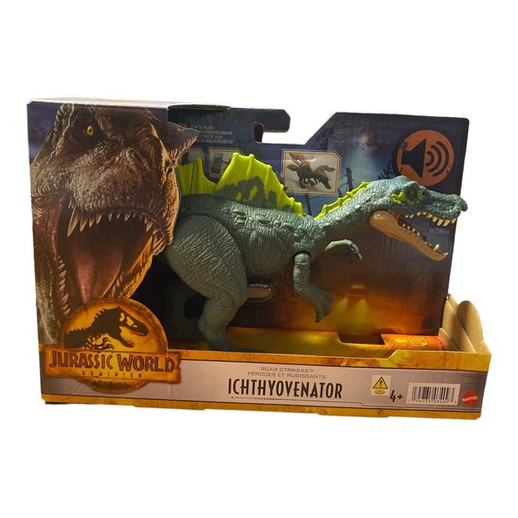 Jurassic Park World Dominion Roar Strikers Ichthyovenator Dinosaur Figure New - Picture 1 of 2